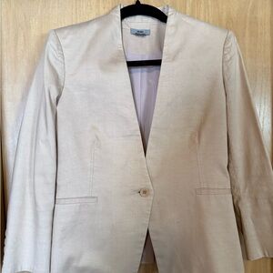 Soft Pink Single-Button Blazer